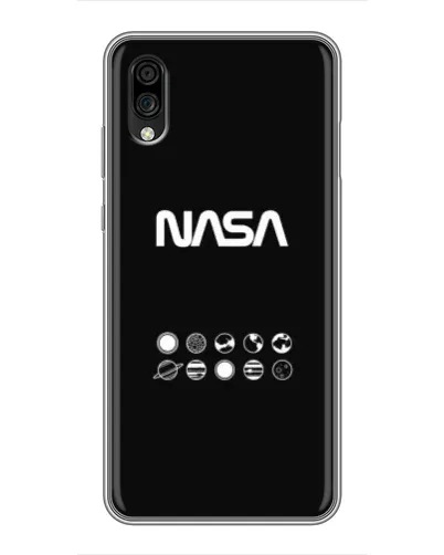 Чехол для ZTE Blade A5 (2020) с картинкой «NASA — технический принт»