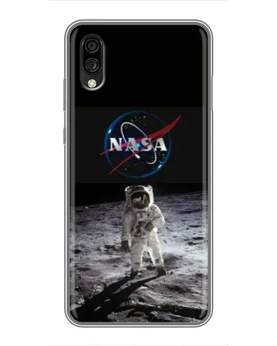 Чехол для ZTE Blade A5 (2020) с картинкой «Астронавт на Луне»