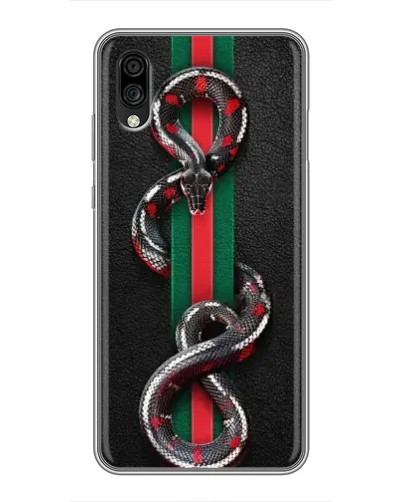 Чехол для ZTE Blade A5 (2020) с картинкой «Gucci — змея на полосе» Чехол для ZTE Blade A5 (2020) с картинкой «Gucci — змея на полосе»