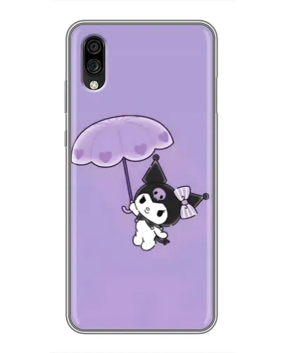 Чехол для ZTE Blade A5 (2020) с картинкой «Kuromi с зонтиком»