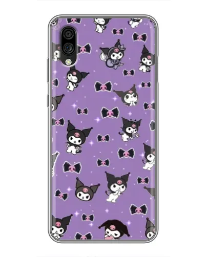 Чехол для ZTE Blade A5 (2020) с картинкой «Kuromi — паттерн»