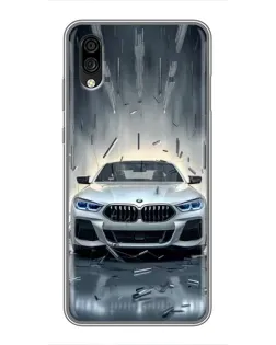 Чехол для ZTE Blade A5 (2020) с картинкой «BMW в свете фар»