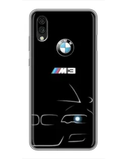 Чехол для ZTE Blade A5 (2020) с картинкой «Минималистичный принт BMW M3»