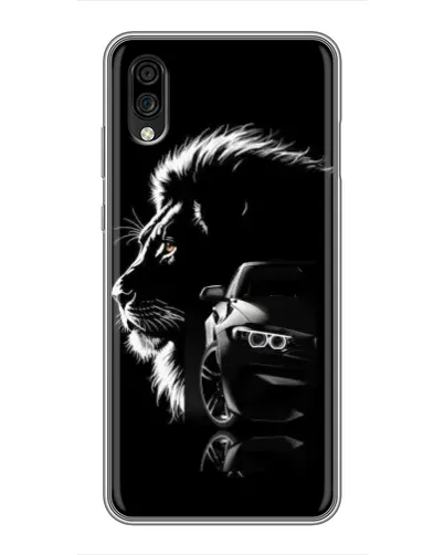 Чехол для ZTE Blade A5 (2020) с картинкой «BMW и лев» Чехол для ZTE Blade A5 (2020) с картинкой «BMW и лев»