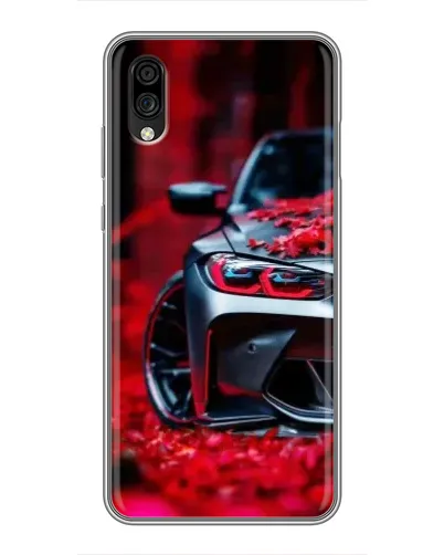 Чехол для ZTE Blade A5 (2020) с картинкой «Спортивная BMW и цветы» Чехол для ZTE Blade A5 (2020) с картинкой «Спортивная BMW и цветы»