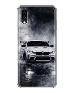 Чехол для ZTE Blade A5 (2020) с картинкой «BMW сквозь туман»