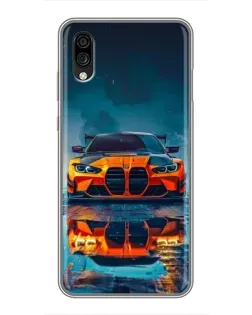 Чехол для ZTE Blade A5 (2020) с картинкой «BMW — золотая эмблема»