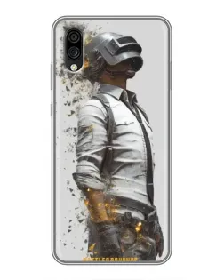 Чехол для ZTE Blade A5 (2020) с картинкой «PUBG — боец в пыли»