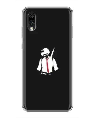 Чехол для ZTE Blade A5 (2020) с картинкой «PUBG — силуэт воина» Чехол для ZTE Blade A5 (2020) с картинкой «PUBG — силуэт воина»