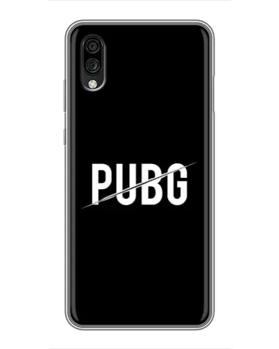 Чехол для ZTE Blade A5 (2020) с картинкой «PUBG — белый логотип» Чехол для ZTE Blade A5 (2020) с картинкой «PUBG — белый логотип»