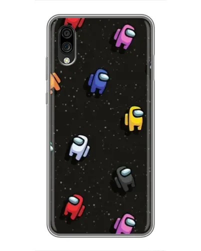 Чехол для ZTE Blade A5 (2020) с картинкой «Космический паттерн Among Us»