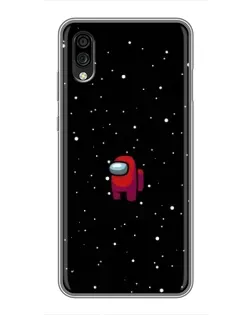 Чехол для ZTE Blade A5 (2020) с картинкой «Красный Among Us»