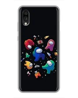 Чехол для ZTE Blade A5 (2020) с картинкой «Among Us космос»