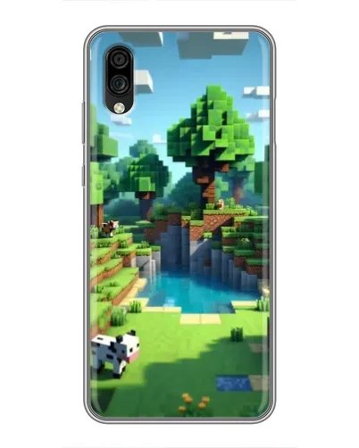Чехол для ZTE Blade A5 (2020) с картинкой «Minecraft летний день»