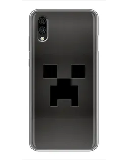 Чехол для ZTE Blade A5 (2020) с картинкой «Черный крипер градиент»