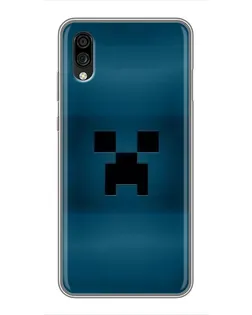 Чехол для ZTE Blade A5 (2020) с картинкой «Крипер текстура»