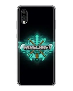 Чехол для ZTE Blade A5 (2020) с картинкой «Minecraft Diamond лого»