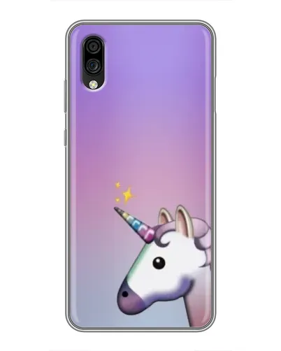 Чехол для ZTE Blade A5 (2020) с картинкой «Единорог градиент»
