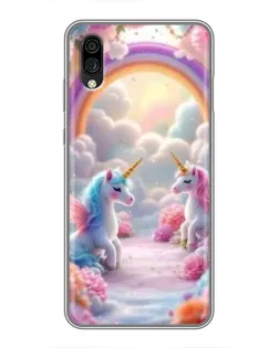 Чехол для ZTE Blade A5 (2020) с картинкой «Радуга и единороги» Чехол для ZTE Blade A5 (2020) с картинкой «Радуга и единороги»