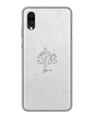 Чехол для ZTE Blade A5 (2020) с картинкой «Иоанна 3:16 Крест»