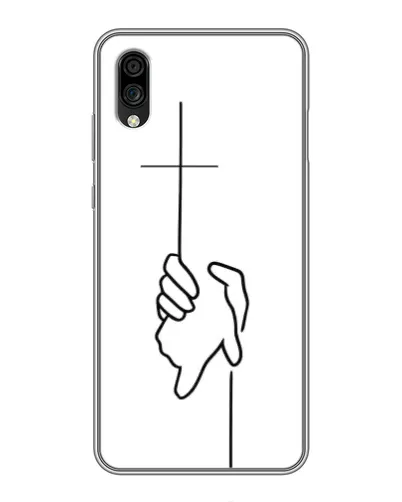 Чехол для ZTE Blade A5 (2020) с картинкой «Рука держит»