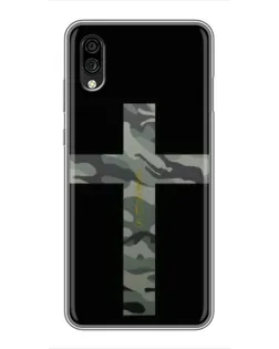 Чехол для ZTE Blade A5 (2020) с картинкой «Милитари Крест»