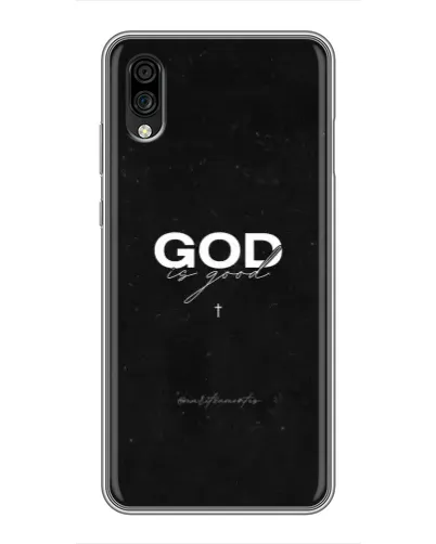 Чехол для ZTE Blade A5 (2020) с картинкой «GOD — Бог над всем»