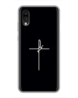 Чехол для ZTE Blade A5 (2020) с картинкой «Тонкий крест» Чехол для ZTE Blade A5 (2020) с картинкой «Тонкий крест»