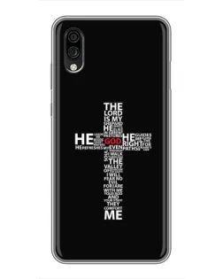 Чехол для ZTE Blade A5 (2020) с картинкой «Текстовый крест» Чехол для ZTE Blade A5 (2020) с картинкой «Текстовый крест»