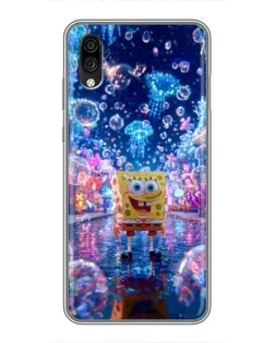 Чехол для ZTE Blade A5 (2020) с картинкой «Неоновый океан»