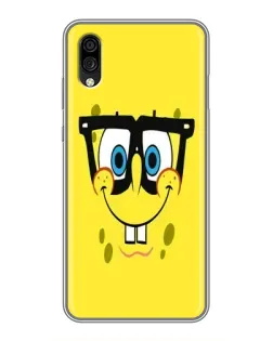 Чехол для ZTE Blade A5 (2020) с картинкой «Минималистичный Спанч Боб»