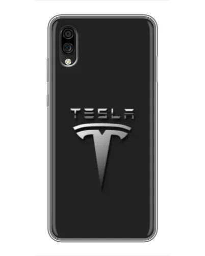 Чехол для ZTE Blade A5 (2020) с картинкой «Стальной логотип Tesla» Чехол для ZTE Blade A5 (2020) с картинкой «Стальной логотип Tesla»