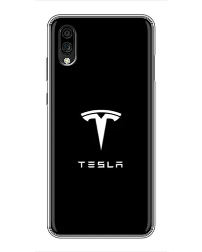 Чехол для ZTE Blade A5 (2020) с картинкой «Tesla White Logo» Чехол для ZTE Blade A5 (2020) с картинкой «Tesla White Logo»
