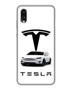 Чехол для ZTE Blade A5 (2020) с картинкой «Tesla White Style»