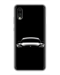 Чехол для ZTE Blade A5 (2020) с картинкой «Фары Tesla Night»