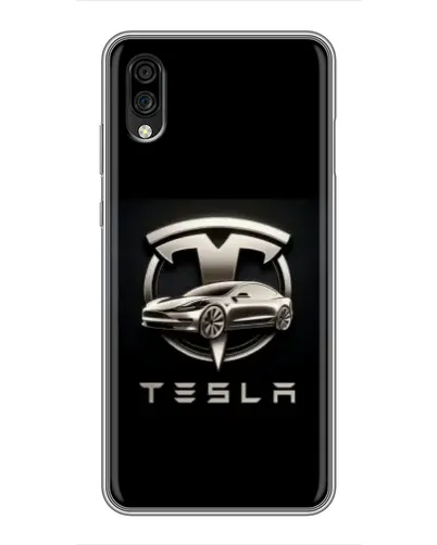 Чехол для ZTE Blade A5 (2020) с картинкой «Tesla — серебристое авто» Чехол для ZTE Blade A5 (2020) с картинкой «Tesla — серебристое авто»