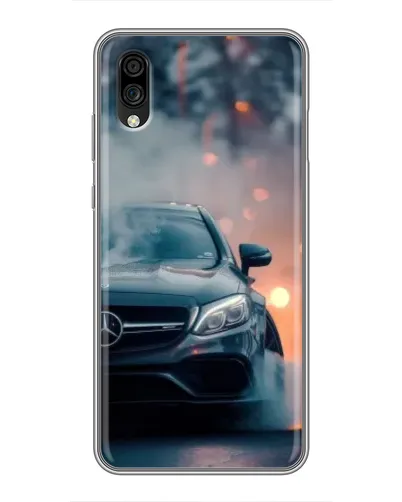 Чехол для ZTE Blade A5 (2020) с картинкой «Mercedes — ночной город»