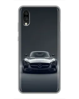 Чехол для ZTE Blade A5 (2020) с картинкой «Mercedes на черном»