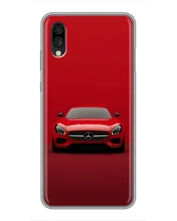 Чехол для ZTE Blade A5 (2020) с картинкой «Красный Mercedes AMG»