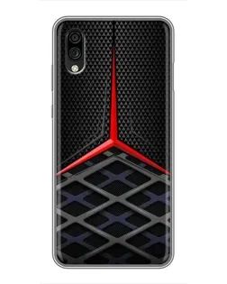 Чехол для ZTE Blade A5 (2020) с картинкой «Mercedes Carbon Grid»