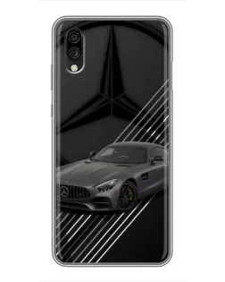 Чехол для ZTE Blade A5 (2020) с картинкой «Mercedes AMG — графика»