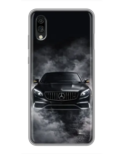 Чехол для ZTE Blade A5 (2020) с картинкой «Mercedes в дыму»