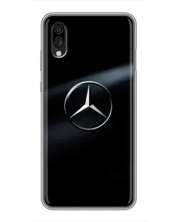 Чехол для ZTE Blade A5 (2020) с картинкой «Mercedes на металле»