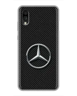 Чехол для ZTE Blade A5 (2020) с картинкой «Карбоновый Mercedes стиль»