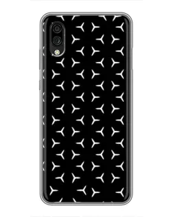 Чехол для ZTE Blade A5 (2020) с картинкой «Mercedes паттерн звезд»