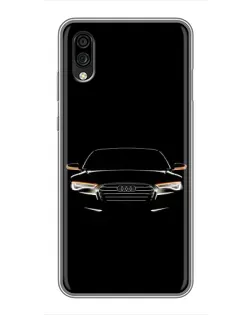 Чехол для ZTE Blade A5 (2020) с картинкой «Audi — ночной контур»