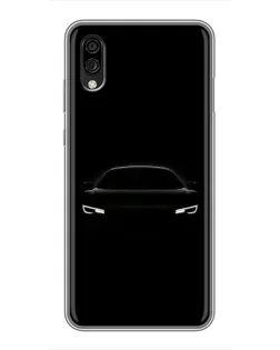 Чехол для ZTE Blade A5 (2020) с картинкой «Взгляд Audi в темноте»