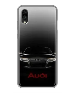 Чехол для ZTE Blade A5 (2020) с картинкой «Audi — градиентный контур»