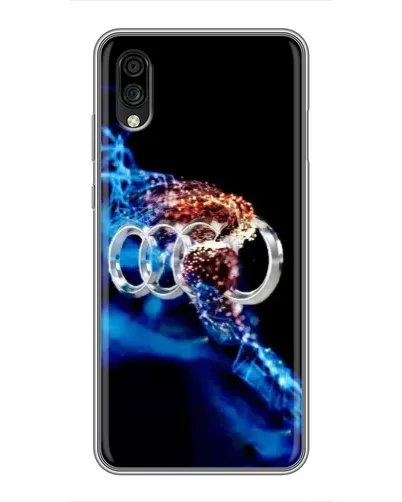 Чехол для ZTE Blade A5 (2020) с картинкой «Энергия лого Audi»