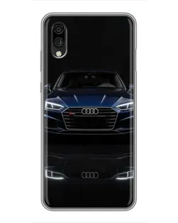 Чехол для ZTE Blade A5 (2020) с картинкой «Audi — ночное отражение»